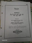 Briggs & Stratton Illustrated Parts List Model 23BC 23FB Fbc More. Fixed Price $14.49.