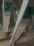 Werner Ladder Jack (p/n 48812-01) 2-RUNG Aluminum Scaffold Construction SA7333. Fixed Price $195.00.