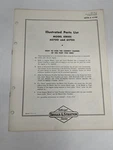 Briggs & Stratton Illustrated Parts List Catalog Model Series 60700 61700. Fixed Price $10.49.