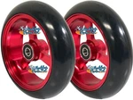 Set 2 Soft Roll Color Caster Wheels In 4" For Wheelchairs. Fixed Price $85.50.