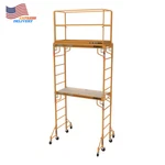 12 Ft Jobsite 2-STORY Mobile Baker Scaffold Tower With Outriggers & Guard Rail. Fixed Price $1230.11.