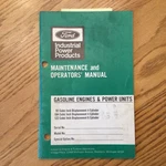 Ford 91 104 122 Engine & Power Unit Maintenance Operator Manual Guide Industrial. Fixed Price $19.79.