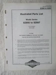 Briggs & Stratton Engine Models 82900 82997 Illustrated Parts Catalog List. Fixed Price $19.99.