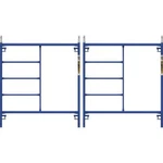 Scaffolding Frame Safertstack 5 Ft. X Steel Mason Blue Poweder Coat 2-PACK. Fixed Price $328.30.
