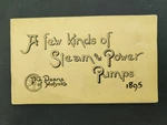 1895 Antique Deane Steam Power Pump Co Holyoke Catalog Machine Fire Booklet. Fixed Price $124.95.