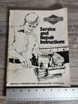 Briggs & Stratton Service Repair Shop Manual Instructions Part# 270962. Fixed Price $12.00.
