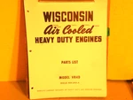 Wisconsin Engine Models VR4D Parts Manual Catalog. Fixed Price $10.95.