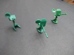 Atlantic 3PCS Wwii Artillery Cannon Ho:oo Scale Loose Toy In Bag Sold As Is. Fixed Price $15.00.