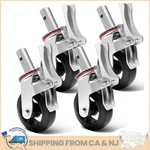 6"&8" Scaffolding Wheel Heavy Duty Caster Set Of 4 Dural Locking. Fixed Price $105.45.