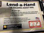 Lend-a-hand Folding Assist Handrail Aluminum Handle. Fixed Price $25.00.