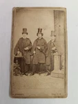 1860S Antique Photo Troy Ny Three Men Top Hats Cdv Id'd Revenue Stamp Cordrey. Fixed Price $68.95.