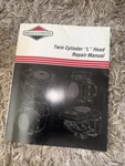 Briggs & Stratton Repair Manual 4 Cycle Twin Cylinder Head Engines Book. Fixed Price $25.00.