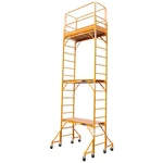 18' Rolling Scaffold Tower Baker Wheel 3SETS & Guardrail. Fixed Price $1197.00.