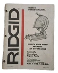 Owners Manual For The Ridgid BS1400 Inch Band Saw. Fixed Price $12.95.
