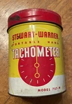 Tachometer Gauge 2 3/4 Model # 757-W Stewart Warner Vintage New Can. Fixed Price $75.00.