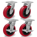 6 Inch Polyurethane Tread Caster Wheels Heavy Duty,capacity 1000-4000LB. Fixed Price $36.99.