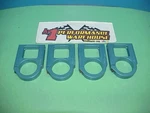 4 New Blue Hutcherson Pagan Billet Aluminum 2.250" I.d. Mounting Brackets SCS001. Fixed Price $20.00.