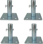 Galvanized Base Plates With Pins For Baker Style Scaffolding, 4 Pcs. Fixed Price $51.99.