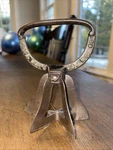 Vintage Rustic Cast Iron Stainless Pastry Dough Cutter Bell Chopper 1893 #60. Fixed Price $20.99.