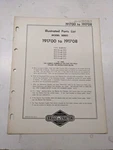 Briggs & Stratton Illustrated Engine Repair Parts List Book Manual 191700-191708. Fixed Price $14.70.