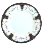 Antique Wedgwood Plates Richard Briggs 2 Hand Painted Cobalt Blue Floral Gilt. Fixed Price $112.00.