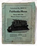 Fairbanks Morse Model 35F10M Marine Diesel Engines Instruction 3500F10 Book 1942. Fixed Price $69.99.