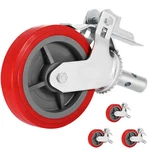 Vevor 8" Scaffolding Non Marking Polyurethane Swivel Caster Wheels. Fixed Price $73.90.