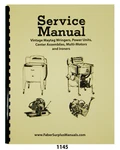 Maytag Service Manual For Vinatage Multi-motors & Power Units #1145. Fixed Price $45.00.