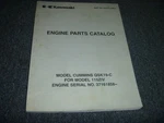 Kawasaki Cummins QSK19-C For 115ZIV Engine Parts Catalog Sn 37161858-UP Xz. Fixed Price $118.06.