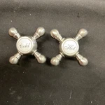 Grohe Cross Faucet Handles Geneva Supersteel 18733DC0. Fixed Price $29.99.