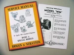 Briggs Stratton Model Wm Engine Service Repair Operator Operating Part Manual. Fixed Price $12.97.
