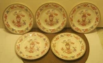 Antique Set Of Five 8.75" Plates Richard Briggs Co Boston Oriental Theme!!!!. Fixed Price $60.00.