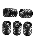 Tire Valve Stem Cap Cover - (5 Pack) Air Metal With Rock & Roll Black. Fixed Price $15.98.