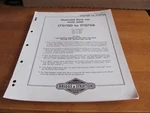 Briggs & Stratton MS-5567-77 Models 170700-170706 Illustrated Parts List. Fixed Price $9.99.