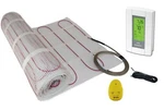 Electric Tile Radiant Warm Floor Heated Kit, Mat With Prog Thermostat 120 V. Fixed Price $359.00.