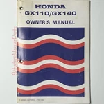 Genuine Honda GX110 & GX140 Horizontal Engine Owner S Manual. Fixed Price $12.00.