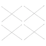 7 Ft. X Galvanized Steel Squaring Cross Brace For Scaffolding Frames, 4-PA. Fixed Price $236.39.