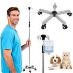 Iv Pole With Hooks 5 Legs, Rolling Base Brake Wheel, 64.6 To 81.1 Inch.... Fixed Price $69.19.