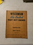 Vintage Wisconsin Air Cooled Heavy Duty Engines VM4-VP4 Operators Manual Mm 237. Fixed Price $12.71.