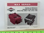 Briggs Stratton Max 90700 91700 110700 Instruction Owners Manual Guide Vintage. Fixed Price $9.99.