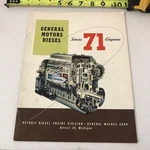 Detroit Diesel 71 Engine Brochure Catalog 1954 Gmc General Motors. Fixed Price $54.99.