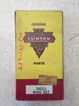 10023 Clinton Piston Ring Set .020" Oversize. Alternate P/n 149-160, 237-121-50. Fixed Price $23.99.