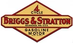 Briggs & Stratton Gas Engine Motor Decal Hit Miss 1950'S - 1970'S Fh Fi Wm Wi. Fixed Price $9.22.