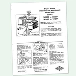 Briggs And Stratton 5HP Engine 141200 141297 Operating Manual Operators Point. Fixed Price $9.97.