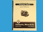 Fairbanks Morse Magneto Instruct & Parts Manual FM-XYE4A94A *415. Fixed Price $17.50.