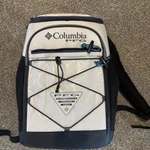 Columbia Pfg Roll Caster 30 Can Insulated Backpack Cooler, White Cap. Fixed Price $75.00.