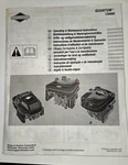 2003 Briggs & Stratton Model 120000 Quantum Operations Manual. Languages. Fixed Price $12.46.
