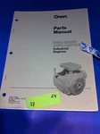 Onan B48G-GA020 B48G-GA019.9 Engine Manual Parts Catalog. Fixed Price $14.95.