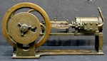 Antique Brass Scratch Built Stationary Single Cylinder Horizontal Steam Engine. Fixed Price $1274.95.
