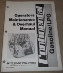 Continental Teledyne TM13 TM20 TM27 Engine Overhaul Operation Maintenance Manual. Fixed Price $34.99.